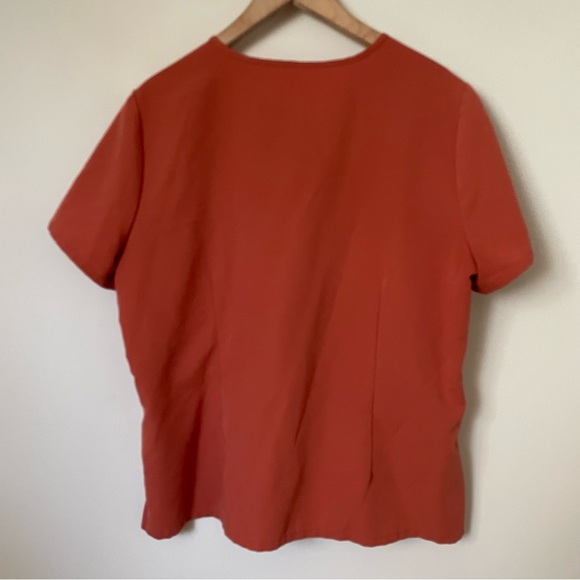 Figs Catarina One-Pocket Scrub Top Orange Size XXL Petite - Picture 6 of 6